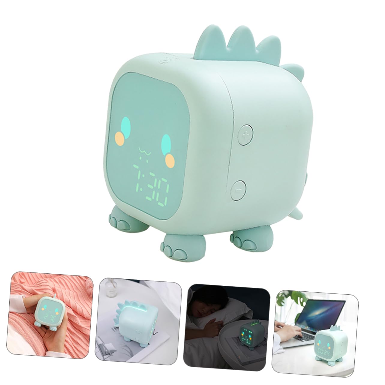 Orologio Sveglia Digitale Creativo Per Ragazzo Ragazza Con Luce Notturna Funzione Di Controllo Vocale e Display Della Temperatura Decorazione Da Comodino Multifunzionale Per La