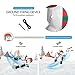 VIVOHOME 6FT Christmas Inflatable Outdoor Decoration, Snowman with Penguin, Navidad Blow Up Yard Decor with Built-in LED Light for Lawn, Garden, Party