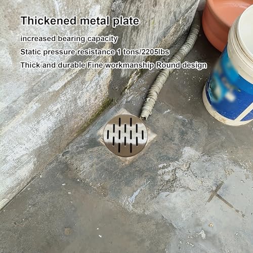 Tapa para tanque séptico de acero inoxidable premium con rejilla de drenaje resistente 7