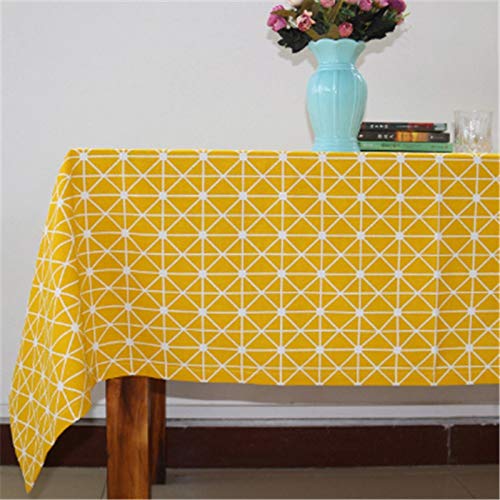 Nappe en coton rectangulaire 90x140 cm anti-poussière pour table basse - 4