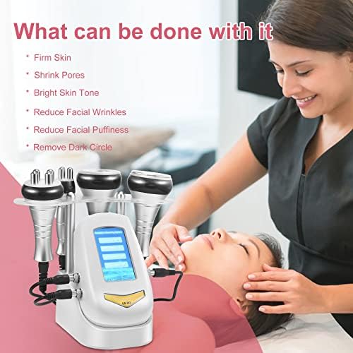 Cavitation Machine, TOPQSC 4 in 1 Body Beauty Machine, Body Sculpting Machine, Multifunctional Body Facial Beauty Machine, suitable for Face Neck Arm Waist Thigh and Buttock, for Home Spa Salon Use