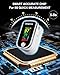 Pulse Oximeter Fingertip - Oxygen Meter Finger Pulse Oximeter - Blood Oxygen Saturation Monitor with Heart Rate and Fast Spo2 Reading, Pulse Ox with TFT Screen, Lanyard (Not include Batteries)