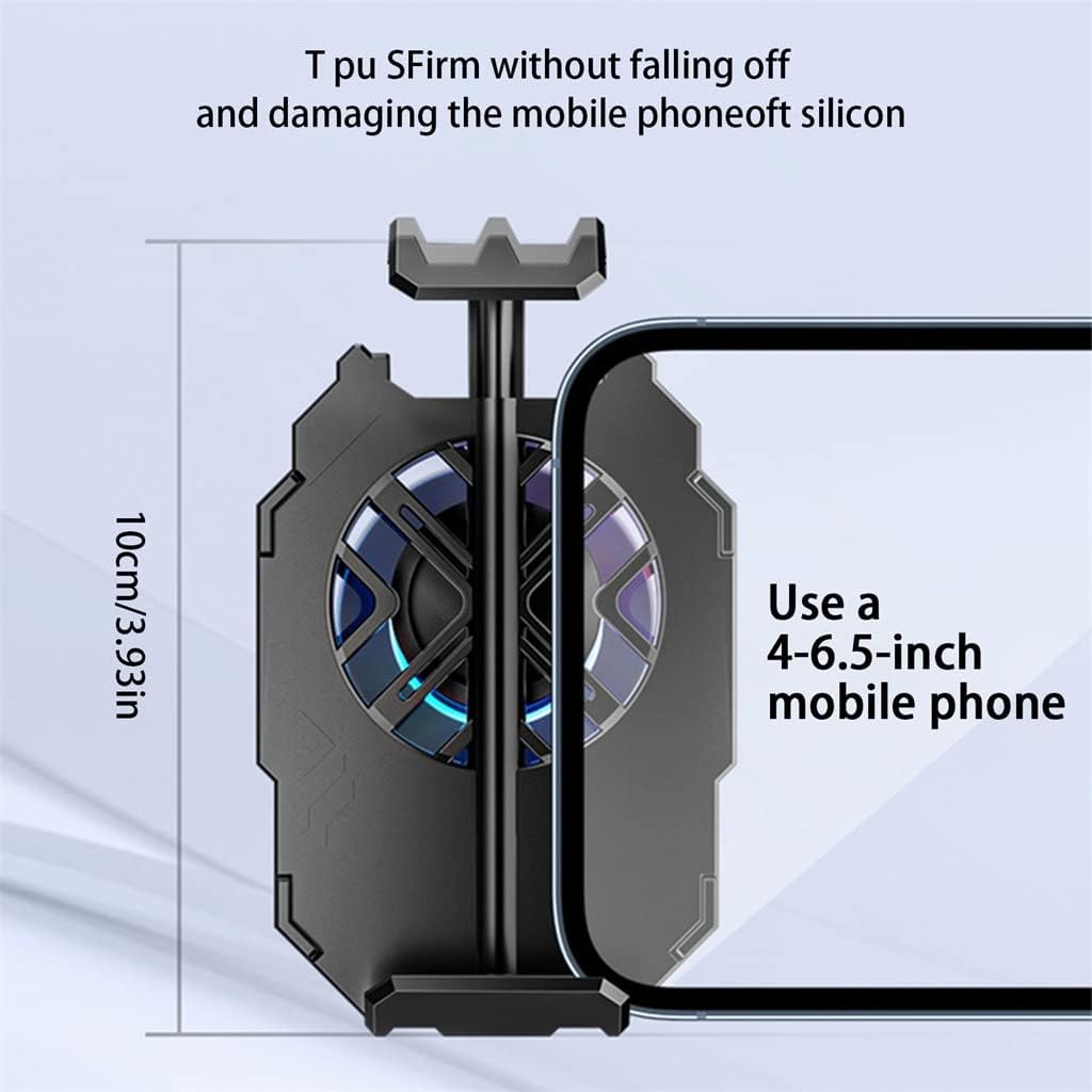 Mobile Phone Coolers For Gaming Rechargeable Cellphone Cooling Fan Accessories Mute Smartphone Radiator Stand