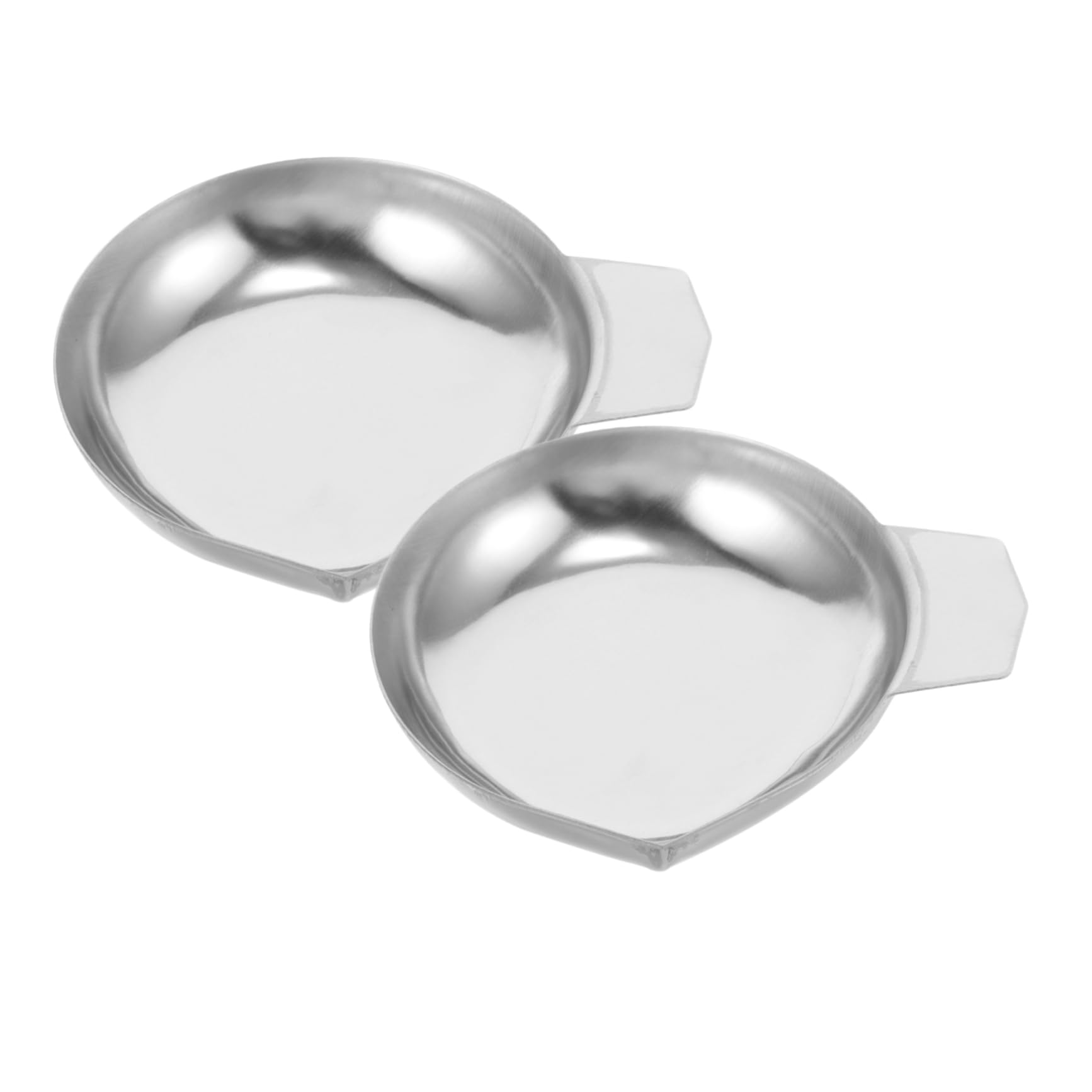 VILLFUL 2pcs Stainless Steel Stackable Scale Pan Scale Weighting Pans Metal Weighing Dish Weighing Pans for Scales