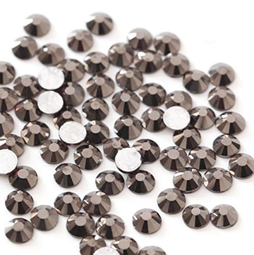 【ラインストーン77】ガラス製ラインストーン ジェットヘマタイト(4.7mm (SS20) 約120粒) ダイヤモンドアートの商品画像（Amazon）