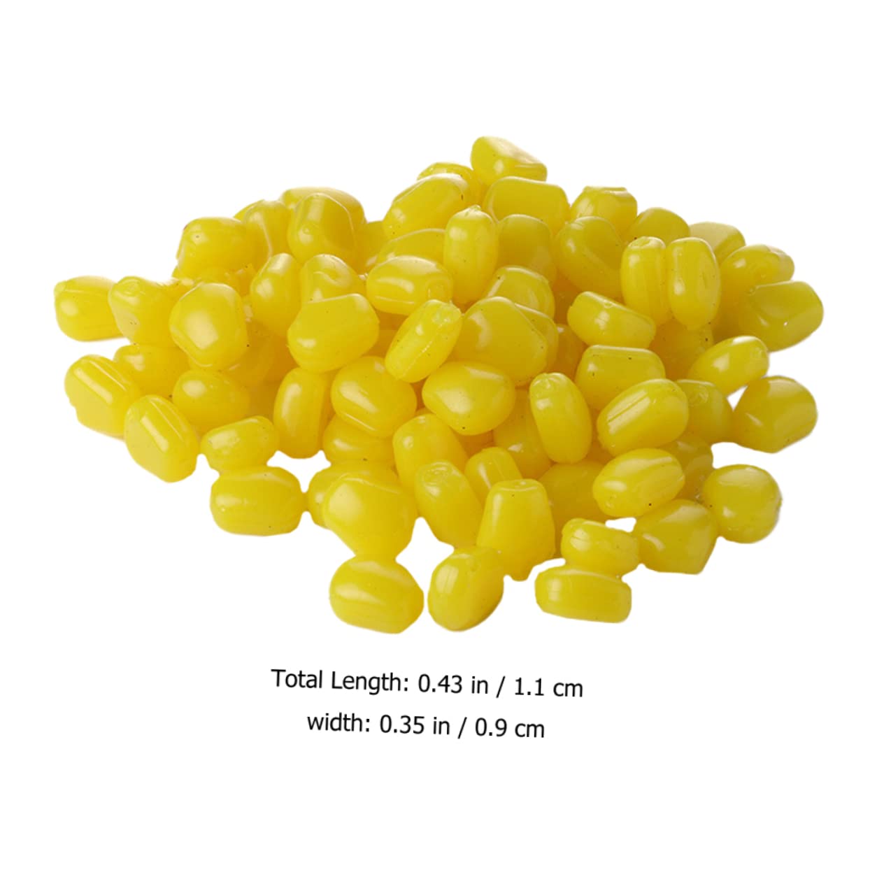BESPORTBLE 600 Pièces Appâts De Maïs Appâts De Pêche Aux Grains Faux Leurre De Pêche Leurres De Coulée Leurres De Pêche Leurre De Pêche Au Bar Appâts De Carpe Appâts De Poisson Leurres