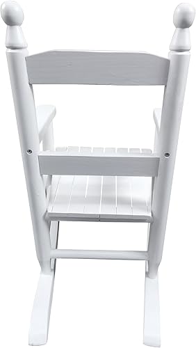 Miniatura 5 de Goujxcy Mecedora para niños, mecedora clásica de madera para interiores y exteriores, para jóvenes, niños/niños, para sala de estar, dormitorio,