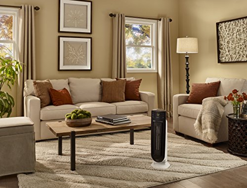 De'longhi Ceramic Tower Heater, Quiet 1500W, Digital Adjustable Thermostat, 3 Heat Settings, Timer, Remote Control, Eco Energy Saving Mode, Safety Features, 24", Dark Gray, Tch7915Er #TOP3