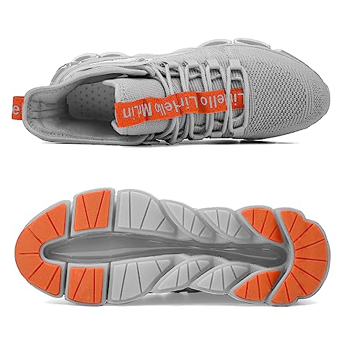 Image of Hello MrLin Men's Running Shoes Non Slip Athletic Tennis Walking Blade Type Sneakers Hip Hop
