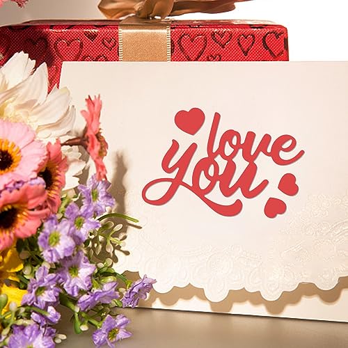 image for INFUNLY 15pcs Word Die Cut for Card Making Blessing Word Metal Cutting