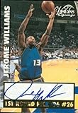 Jerome Williams autographed Basketball Card (Detroit Pistons) 1997 Score Board Visions Signings