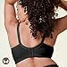 Bravado Designs Nursing Bras for Breastfeeding, Body Silk Seamless Wireless Bras for Women, Full Coverage Maternity Bra, Black Sustainable Fabric, Large