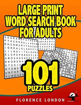 Large Print Word Search Book For Adults - 101 Puzzles : Amazon.com.tr ...