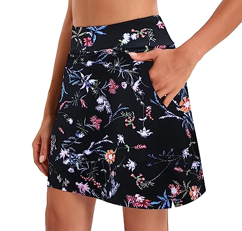 Image of Oyamiki Women's Active Athletic Skort Lightweight Tennis Skirt Perfect for Running Training Sports Golf
