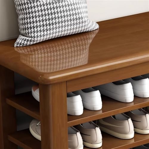 Banc à chaussures pour optimiser le rangement réglable des entrées encombrées - 5
