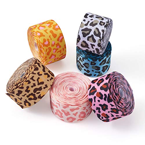 Ruban gros-grain léopard 25mm Beadthoven pour loisirs créatifs - 8