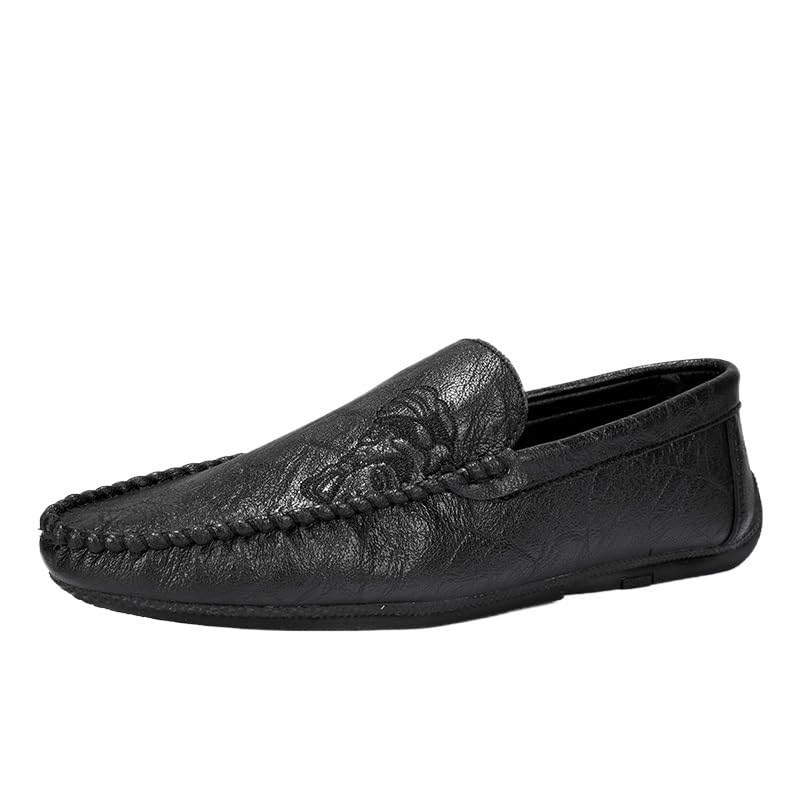 Men Luxury Fashion Loafers Shoes Brown British Fashion Slip-On Outdoor Comfortable Business Dress Shoes Men Shoes