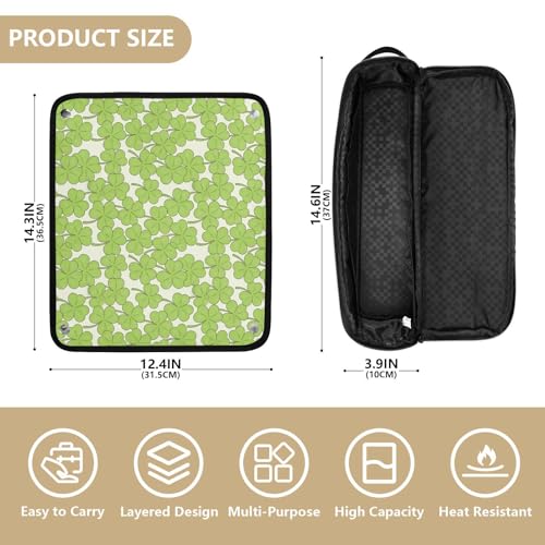 Bolsa de viaje para herramientas de cabello con tapete para planchas grandes, estuche para planchas planas, rizadores y estilizadores miniatura 4