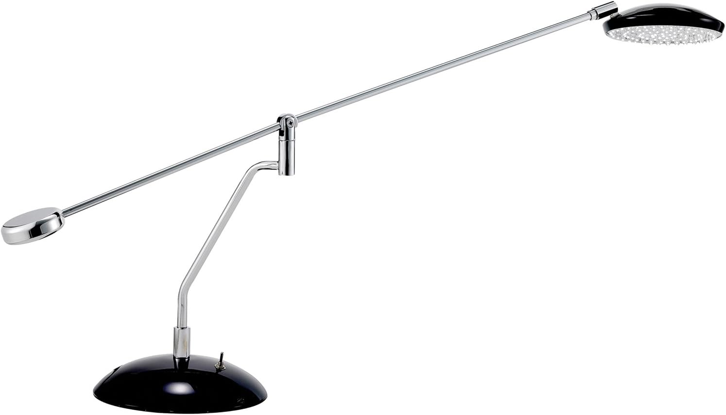 Adesso 3626-01 Trapeze Balance Arm Desk Lamp, Black/Chrome