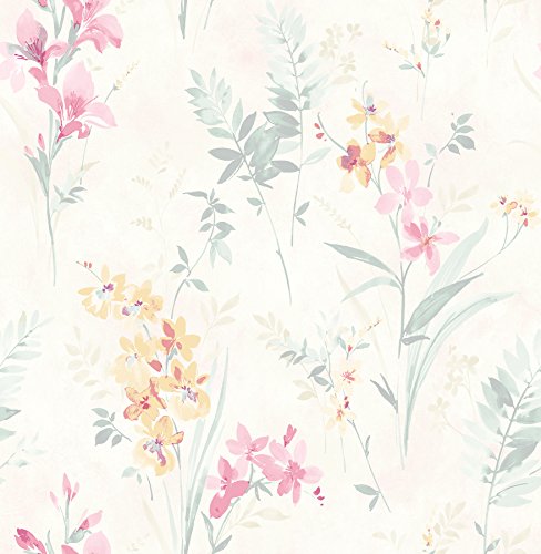 Warner 3117-24181 Pastel Henrietta Floral Papel pintado