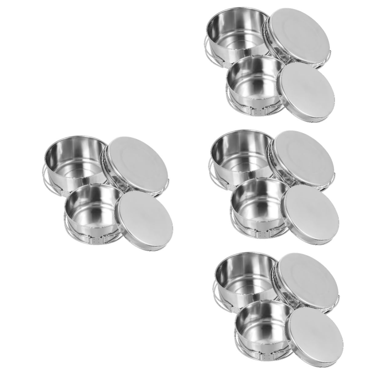 BESTonZON Marmite De Camping Poêle Poêles De Camping Portables Poêles Empilables pour Pique- en Camping Casseroles De Camping Ustensiles De Cuisine De Camping Poêle De Camping