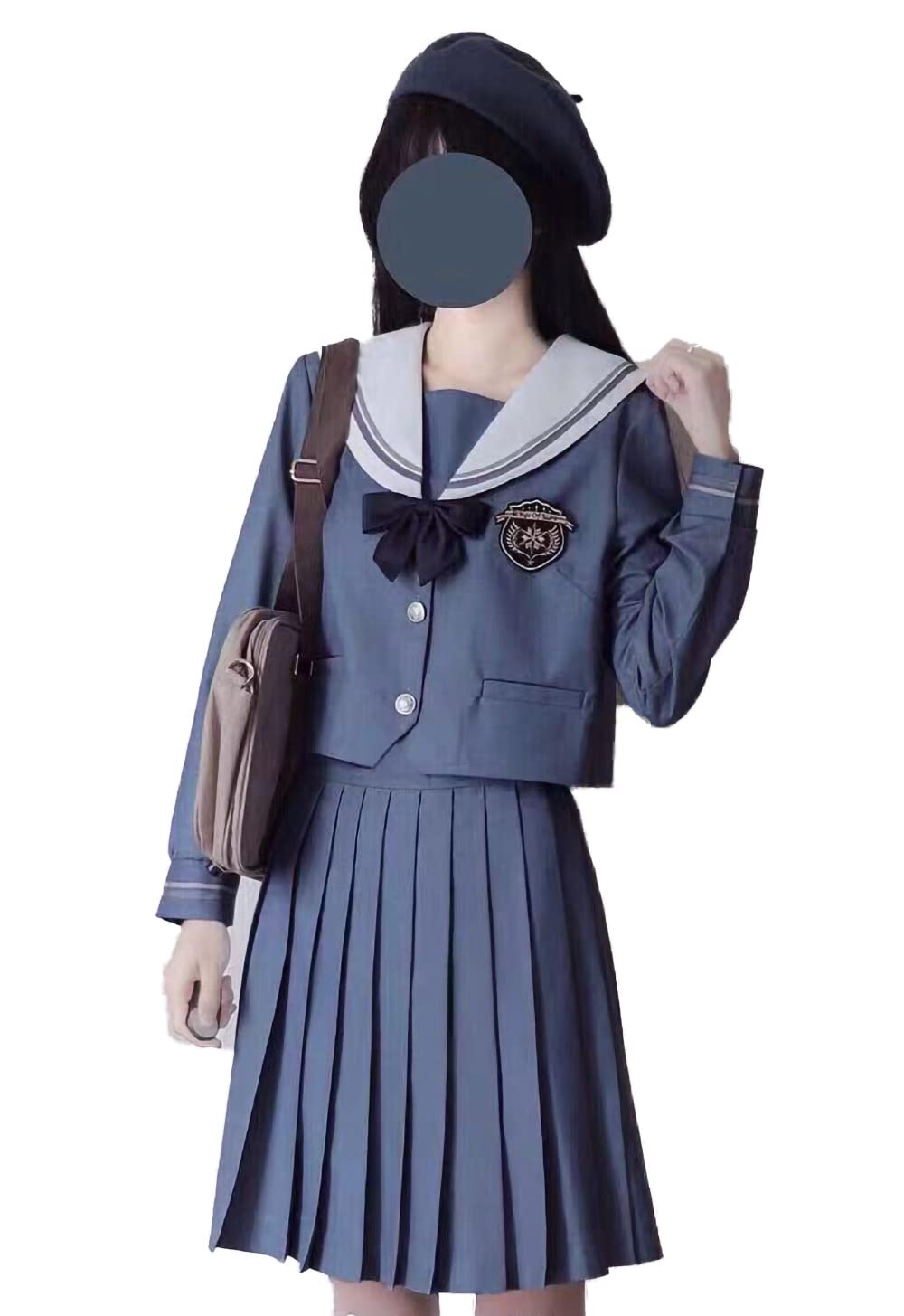 Amazon.co.jp: 【まるこの猫柳】水星 ネイビー セーラー服 長袖 半袖 