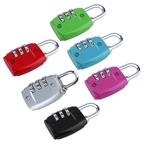 Aleación de Zinc Seguridad 3 Dígitos Número de código de combinación Candado de Bloqueo para Equipaje Cremallera Mochila Bolso Cajón de Maleta fghfhfgjdfj