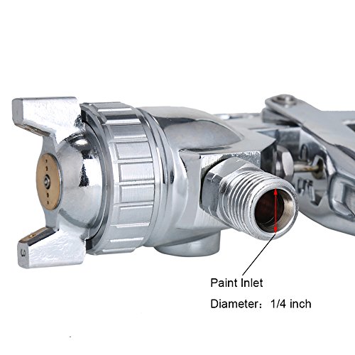 Image of Ouya R71P Spray Gun Pressure Feed for Finish Nozzle Size 1.3mm Paint Sprayer