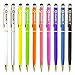 Stylus pens, Magic-T 10 Pack Colorful Universal Touch Screen Pen Slim 2 in 1 Ballpoint Pens for iPad iPhone SE 6 7 Plus Samsung Galaxy Tablet and All Touch Screen Devices