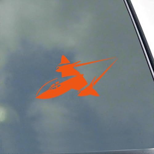 Miniatura 6 de SR-71 Blackbird Pilot - Calcomanía de vinilo de KLO Graphics Reconnaissance Aircraft Flight Crew A-12 SR71 A12 Sled Habu Negro mate,Azul