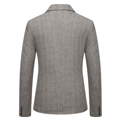 Finelylove Mens Vintage Blazer Jacket Lapel One Button Suit Jacket Classic Tuxedo Business Casual Wedding Sport Coat3