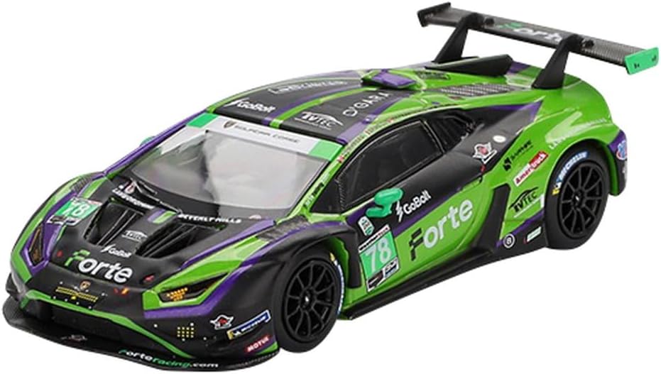 Truescale Miniatures MINI GT MGT01062-L - Lamborghin. Huracan GT3 Evo2#78 Forte Racing 24h Daytona 2024 - 1/64 Ölçek - Model Araba
