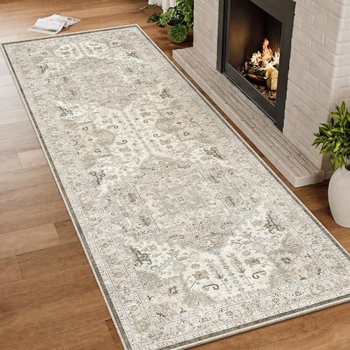 2x6 Washable Hallway Runner Rug - Kitchen Rugs with Non Slip Back...