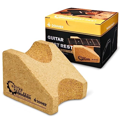 Donner Guitar Neck Rest Cradle, Guitar Bench Neck Support Pillow for String Changing, Repair Cleaning Care Tool for Guitar Workstation - image 9