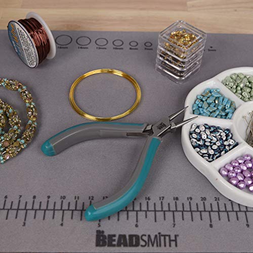 Alicates de punta redonda con mangos cómodos Beadsmith para bucles perfectos 7