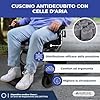 Mobiclinic®, Cuscino D'aria, Antidecubito e Antidecubito, Ideale per Sedie a Rotelle, 40x40x6 cm, Rivestimento Traspirante e Lavabile, Include Pompa e Kit di Riparazione, Q-AIR