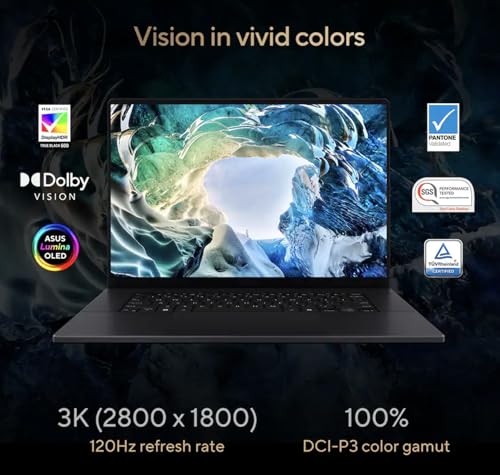 Image of ASUS ProArt P16 Creator Laptop 16.0 inch 3K 120Hz OLED Lumina Touch Display (AMD Ryzen AI 9 HX 370, 32GB LPDDR5X, 2TB SSD, GeForce RTX 5070, Backlit KB, WiFi 7, Win 11 Pro) w / ASUS TUF Mouse