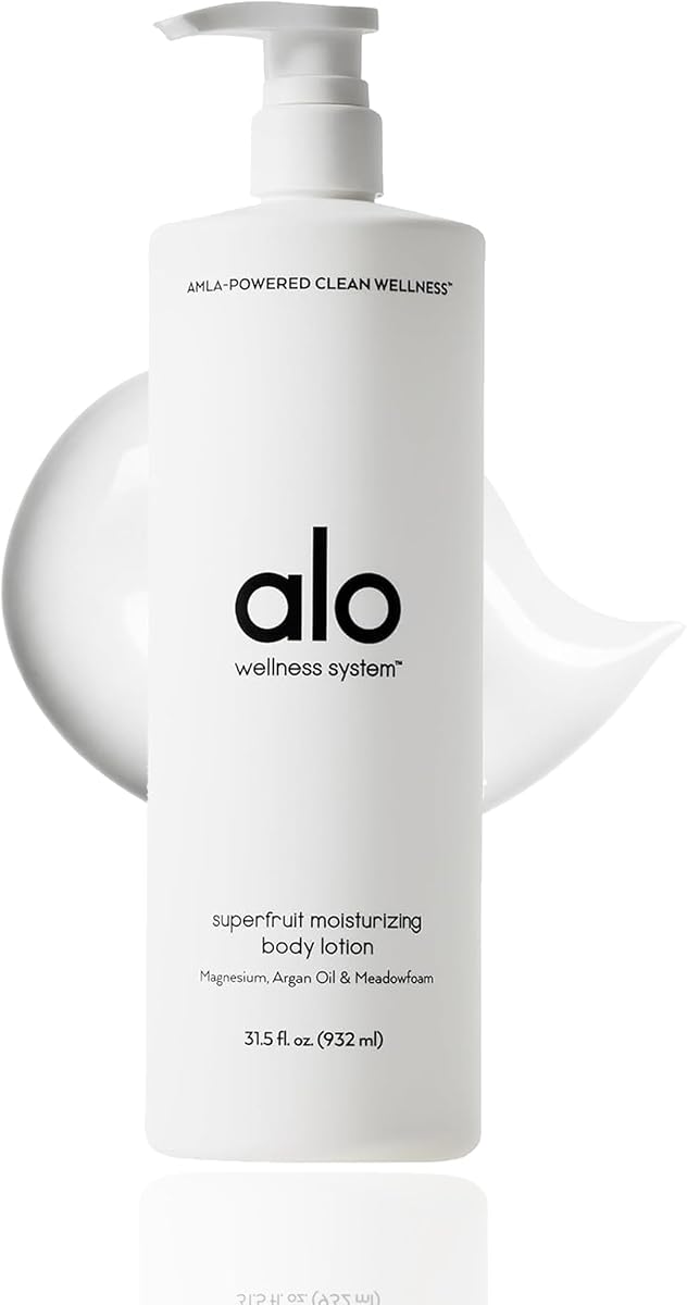 Alo Superfruit Magnesium Body Lotion, Citrus, 31.5 oz | Shea Butter, Coconut & Argan Oil, Muscle Recovery & Stress Relief, Smoothing & Fast-Absorbing Hydration