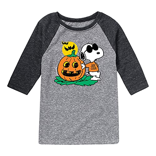 HYBRID APPAREL - Peanuts - Halloween Snoopy and The Gang - Toddler and Youth Raglan T-Shirt