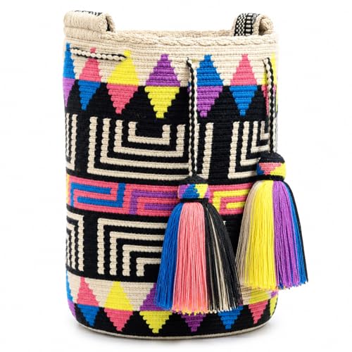 Image of WYOU Designer Collection Wayuu Hand-Crochet Woven Bag - Boho Crossbody, Colorful Purses for Women