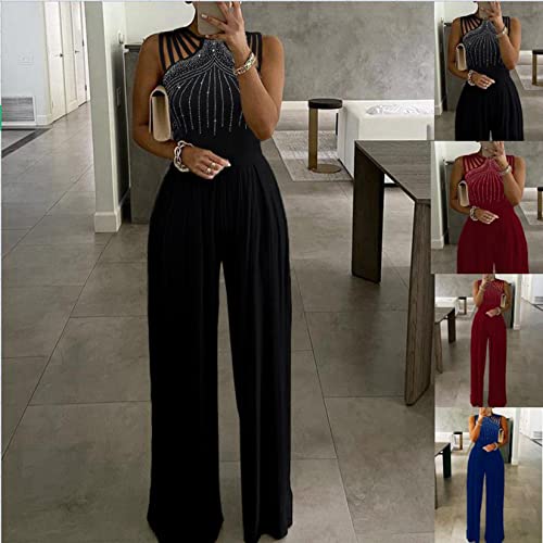 Macacão Para Mulheres, Calça De Calças Longas E Sem Mangas Casuais, Em Geral Para A Festa De