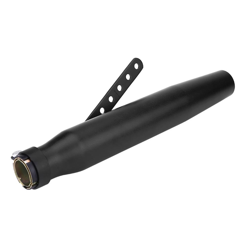 EBTOOLS Tubo de silenciador de escape Silenciador de escape de motocicleta Tubo de escape Punta de tubo de cola Universal para motocicleta GY6(Spray negro)