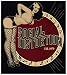 Square Deal Recordings & Supplies Social Distortion Brunette Pin-Up Girl Fishnets & Bikini Logo Sticker Decal,4" x 5"