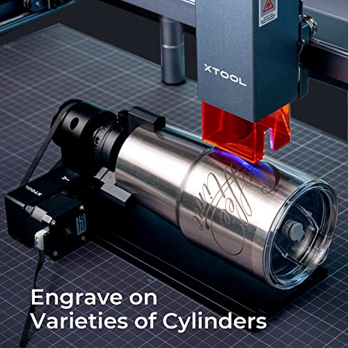 Xtool D1 Pro Laser Engraver 4-In-1 Rotary Roller Kit For Glass Tumbler Ring, 10W Laser Cutter, 60W Efficient Laser Engraving Machine, Cnc Machine Laser Engraver For Wood And Metal, Acrylic, Leather... #TOP5