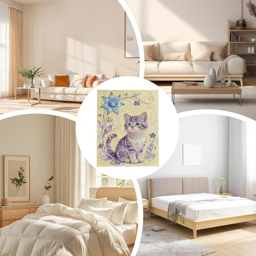 Peinture de perles pour adultes 30x40cm animau mignons kit fait main
