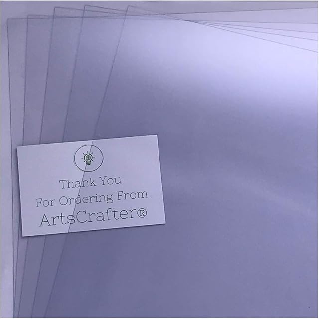 A4 Acetate Sheets - 5 Pack of Clear PVC Sheet | Acetate A4 Thin Plastic Sheets | Transparent Film Clear Plastic Sheet | Plastic Acetate Sheets A4 | Transparent Plastic Sheet | Flexible Plastic Sheet