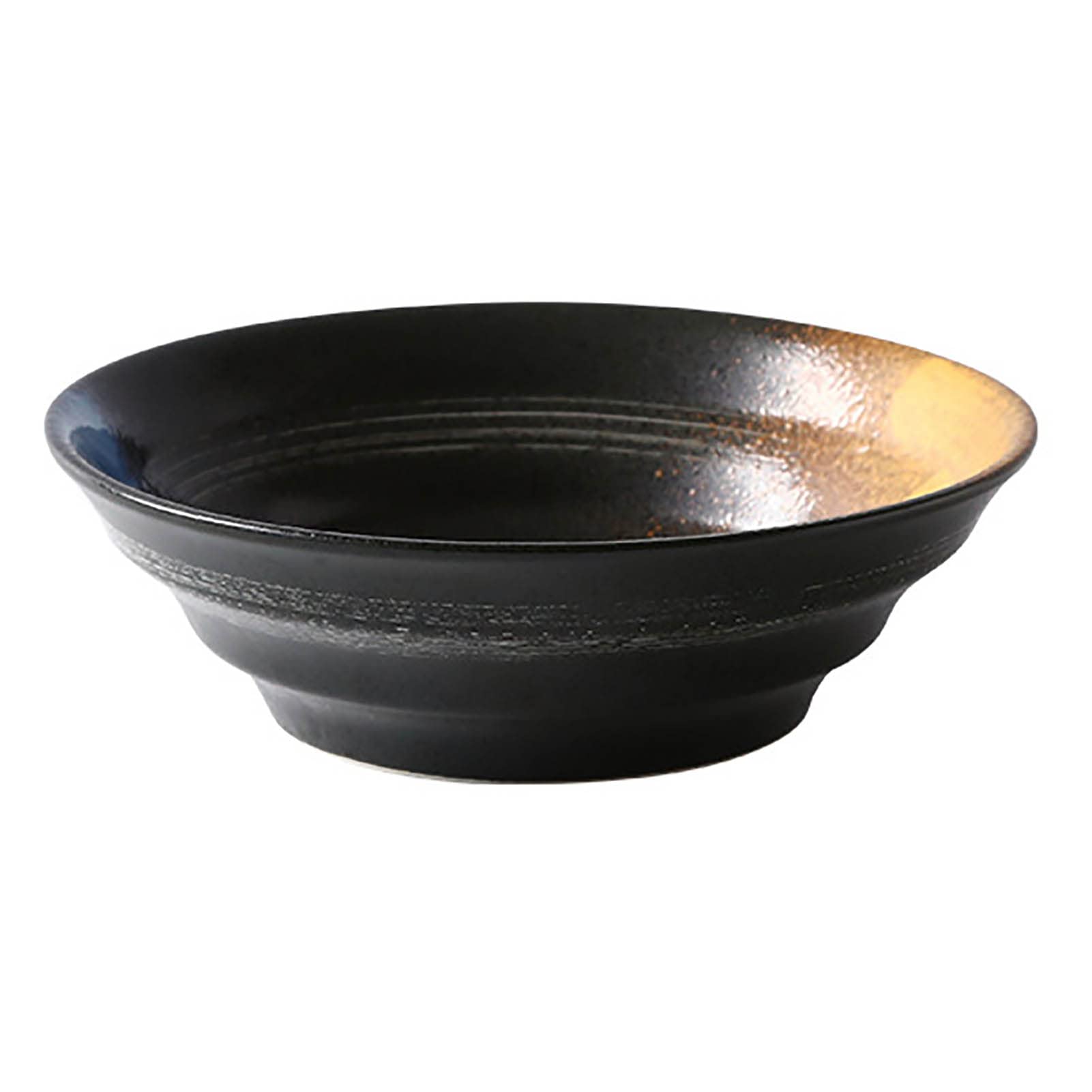 2 * 1100ml Sopa de ramen de ramen, sopa Ramen Fideos de fideos Fruta Ensalada Pasta Mezcla Sirviendo Cuenco Creativo Pintado a mano En relieve Cerámica