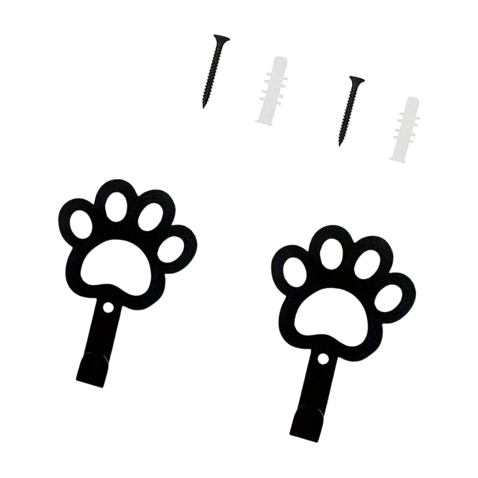 PBIYXQC 2PCS Adorable Dog Paws Shaped Wall Hanging Hooks Carbon Steel Hanger for Home Decoration and Organization Rustless Fasteners