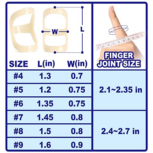 10Pcs Oval Finger Splints & Sleeves Kit, 6 Graduated Oval Trigger Finger Splint & 4 Finger Sleeves For Trigger/Mallet/Arthritis/Straightening, Finger Brace Support For Thumb/Middle/Ring/Index/Pinky(Size 4,5,6,7,8,9) #TOP6
