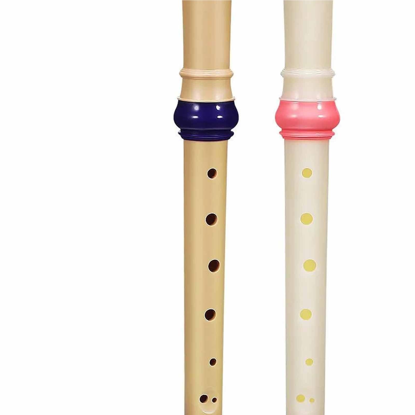 Rejestrator Przenośny 2 Szt Sopranowy 8 Otworów Plastikowy Flet Lekki Przenośny Instrument Muzyczny Dla Początkujących